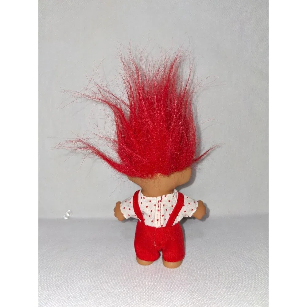 Vintage 90s Russ Berrie 5 inch Valentine's Day Troll Doll I Love You This Much